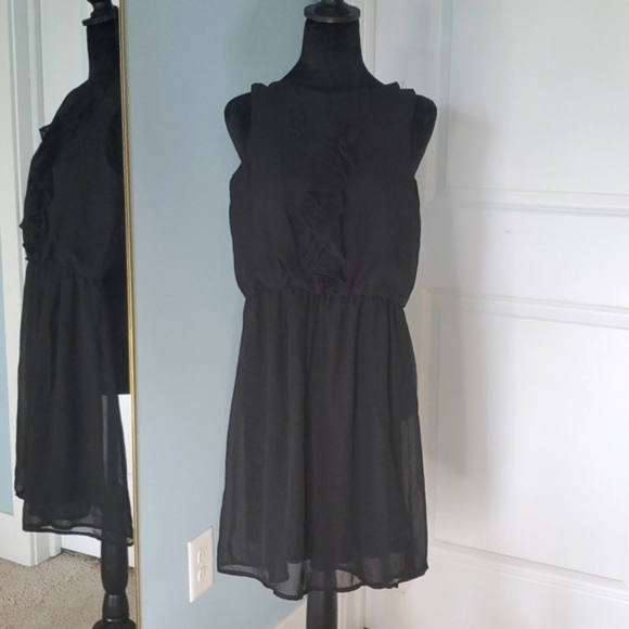 Maurices black dress XS ruffles lined - Picture 11 of 11